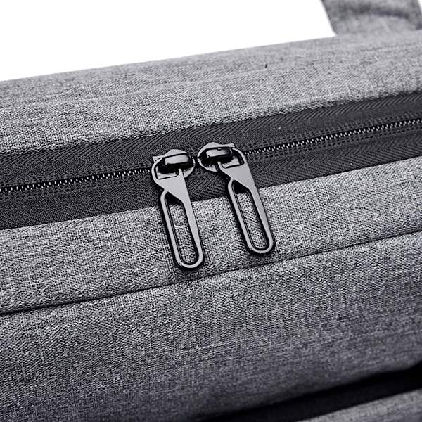 1 stk 15,6 tommers laptopveske, crossbody skuldertaske til nettbrett (grå)