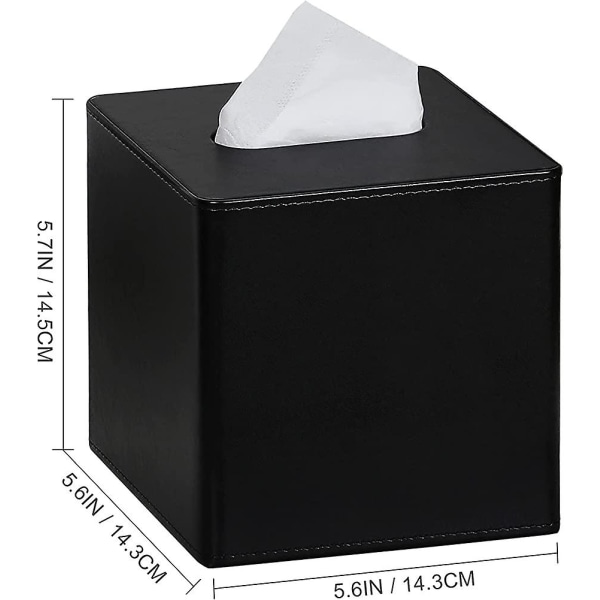 Square Tissue Box Pu Leather Tissue Box Holder