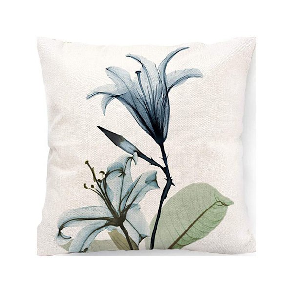 Erä 4 kpl tyynynpäällisiä 45x45cm monivärinen kukka Ulkokäyttöön terassille Moderni neliönmuotoinen tyynyliina kesä kesäinen akvarelli koristeelliset tyynynpäälliset