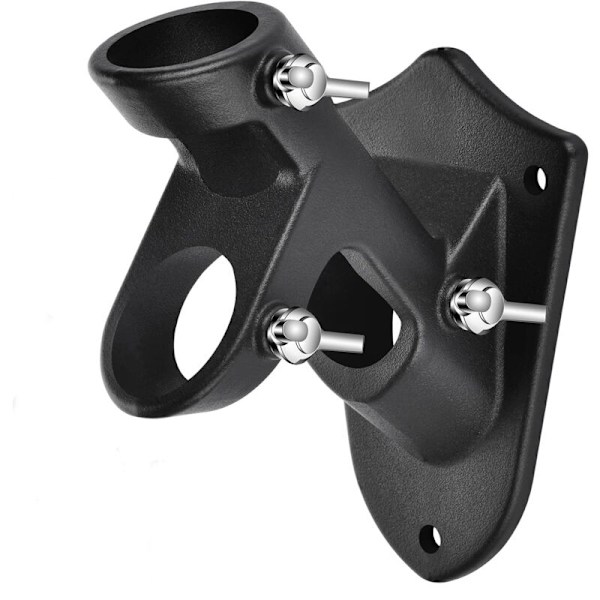 Flagstangsstøtte, flagstangsholder, robust - robust og anti-rust aluminiumslegering (1 sort pakke)