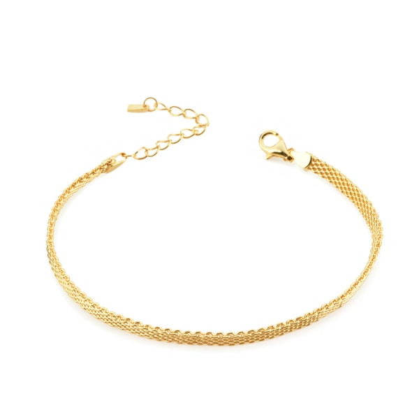 Minimalistisk design flat snake bone chain armbånd for kvinner