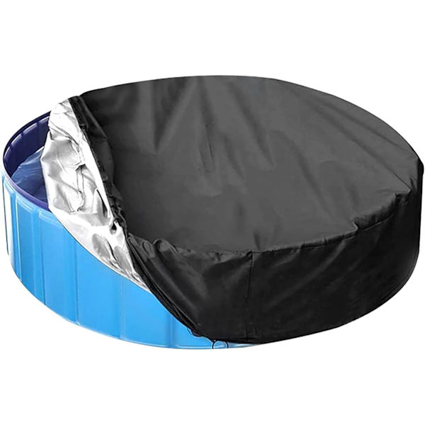 Rund Poolöverdrag Rund Spaöverdrag Vattentätt Dammskyddande Presenningsskydd Passar Alla Typer Av Runda Pool 160cm*30cm