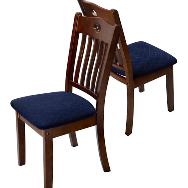 Set med 4 Jacquard-pregede stolsetertrekk Stretch setetrekk for spisestue kontor hotell bryllup