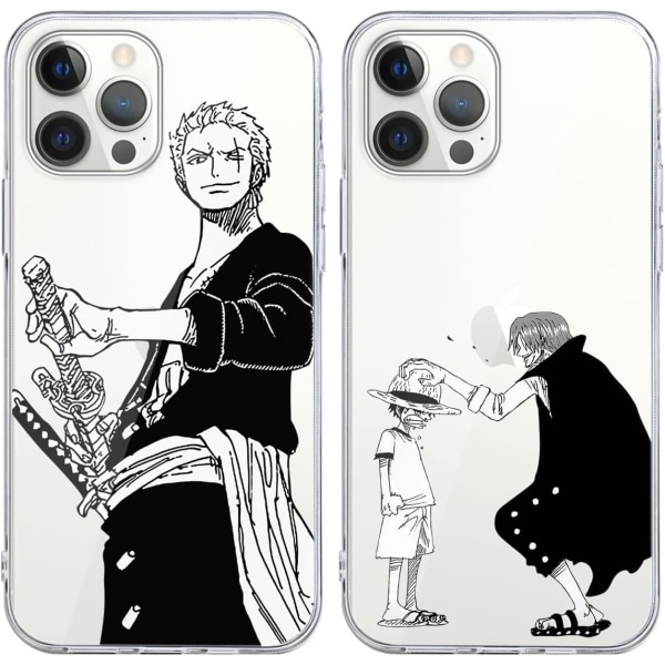 2-delers deksel til iPhone 12 Pro/iPhone 12 6.1'', Anime One Piece