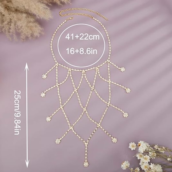 Rhinestone Sexy Shoulder Bra Body Chain Tassel Tassel Body Jewelry Wedding Arm Chain