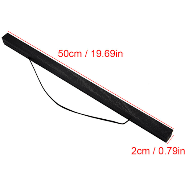 Moderne magnetisk fotoramme i treflis for DIY, plakater, ruller, trykk, kunstverk (50 cm)