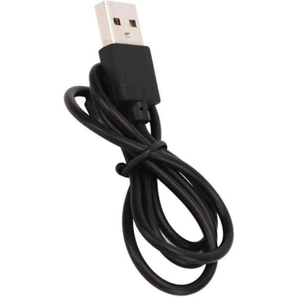 Universal magnetisk ur-oplader med 2 ben til smartur, USB, sort ladekabel