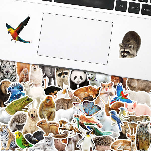 50 Forest Animals Sticker, Animal Stickers For Kids, 5-7 CM