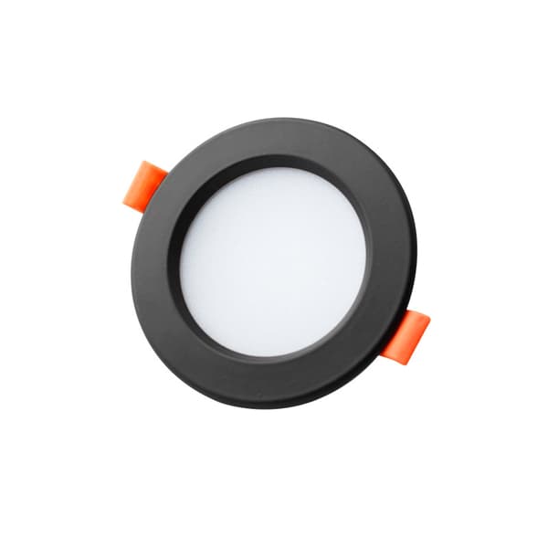 Fellt LED-panel, LED N / a effekt svart 4 tommer / 12W (varmt lys)
