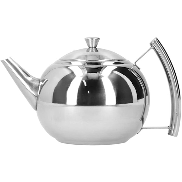 IFCOW tekande, 2L rustfri stål tekande, kaffemaskine med aftageligt infusionsfilter til at tilberede løs te