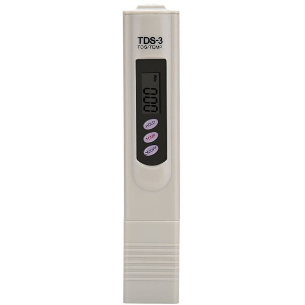 TDS Tester Multifunktionelt Digitalt Meter, Professionel Vandkvalitetstester Renhedstester 0-9990ppm Måleområde Meter med LCD Display til Vandhanevand