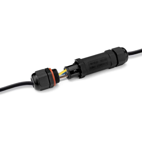 5 stk Vanntette Koblingsbokser, IP68 Utendørs Elektrisk Kobling, Huskoblinger og Utendørs Elektrisk Kabel Ø 1-13mm - Svart