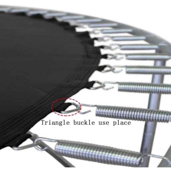 10 trampolinfjädrar, trampolintillbehör, trampolintriangelslinga