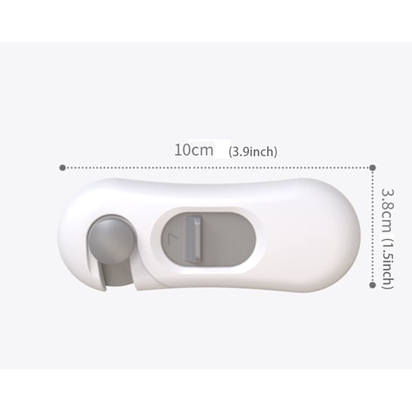 6 kappaletta lapsiturvallisia lukkoja, helppo asentaa ilman porausta kaappiin, laatikkoon, huonekaluihin, vessaan, jääkaappiin ja uuniin