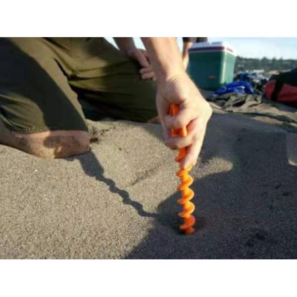 Gul 4 st Tältpinnar i Plast Orange Sardintältpinne med 4 st Tältpinnar i Plast Längd 29 cm Rostskydd
