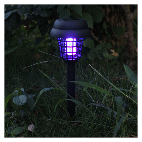 Solcellsmyggdödande lampa Gatubelysning LED-lampor Vattentät IP65 Myggdödande lampa Insektsfälla Myggdödande lampa för utomhusträdgård (35,5 *