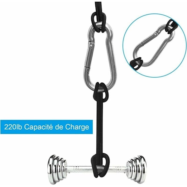 M6 Rostfri Karbinhake, 20 st Kraftiga Karbinhakar - 120kg/260lb Lastkapacitet Rostfri Karbinhake, 304 Rostfri Stål Swing Karbinhake H
