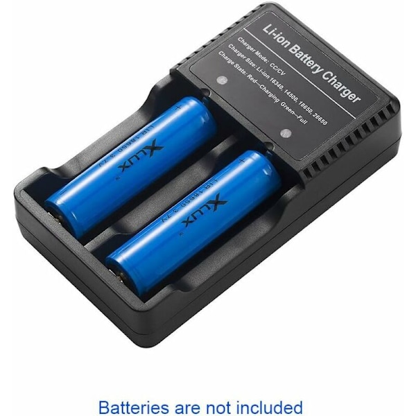 Ladda Ditt Batteri Överallt 18650 Batteriladdare för 3.7V 18650 14500 16340 26650 Batterier, Batteri ingår ej LO-Ron