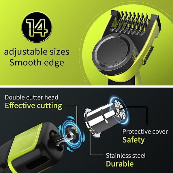 14 mm höjd klippkam för One Blade, kam för QP2520 QP2530 QP2630