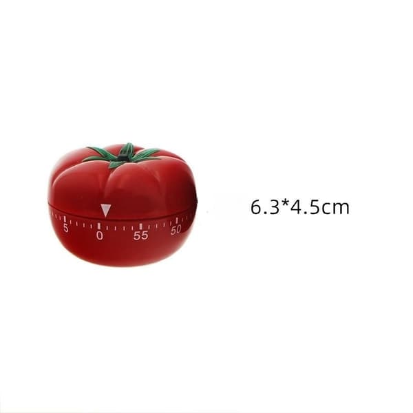 Firkantet køkkenur til madlavning - mekanisk timer - analog timer - køkkentimer - mini firkantet klassisk timer til køkkenet 60 minutter (2 stk.)
