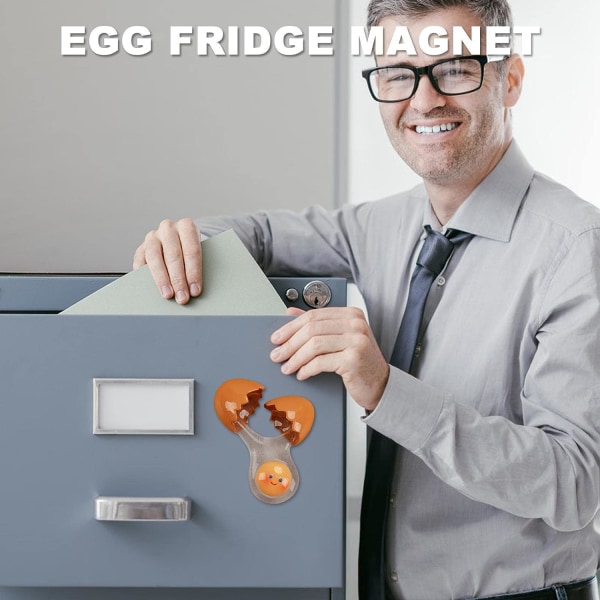 Kjøleskapsmagnet - Harpikssimulering Egg Kjøleskapsmagneter, liten fargef