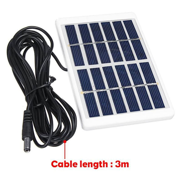 1,2W 6V mini bærbart solpanel Solopladeren er velegnet til solcellelamper og andre systemer