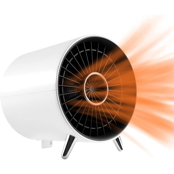 Bärbar elektrisk radiator, inre fläkt, radiator och kylare, låg eller hög, naturlig vind, 4-timmars automatiskt stopp, överhettningsskydd, extra radiat