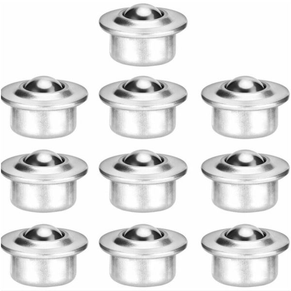 Kullagertransportör i rostfritt stål, överföringskullager, universella kullager, metallbaserade kullager, 10 st (helt i rostfritt stål)