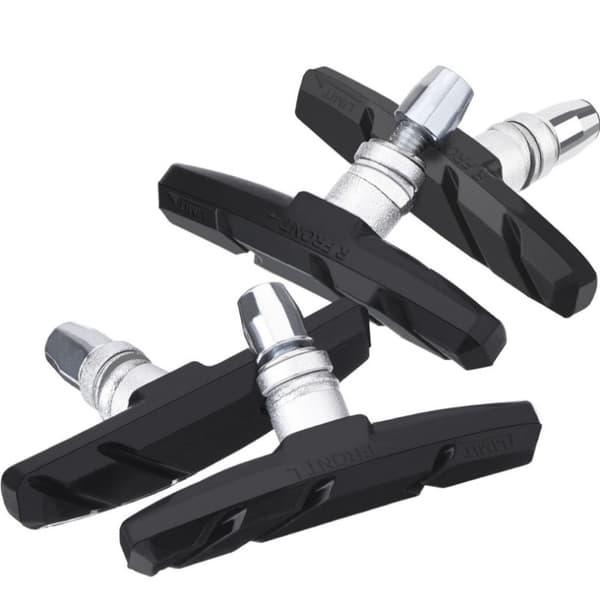 2 par cykelbromsbelägg med muttrar, 70 mm