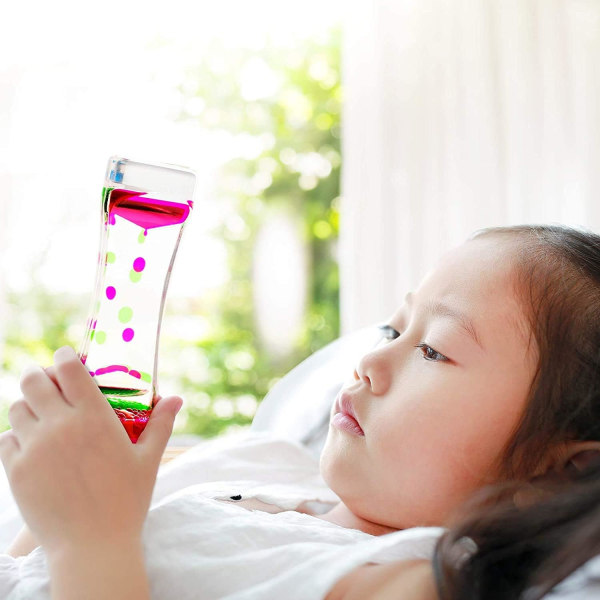 5 flytande timglas, vattentimglas för barn (14,5 cm, 5 färger)