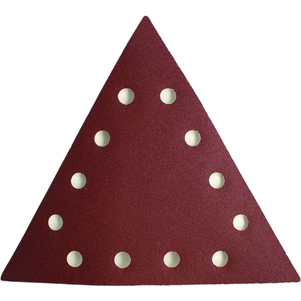 Triangular abrasive 120gr for sander - Set of 10 - Accessories and consumables for tools - Easy to place and replace for easy sanding - Finishing wo