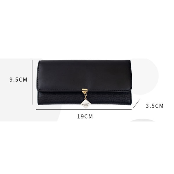 Naisten lompakot Suuret naisten lompakot Suuri kapasiteetti Elegantit naisten lompakot Pitkät naisten lompakot puhelin taskulla tummanpunainen