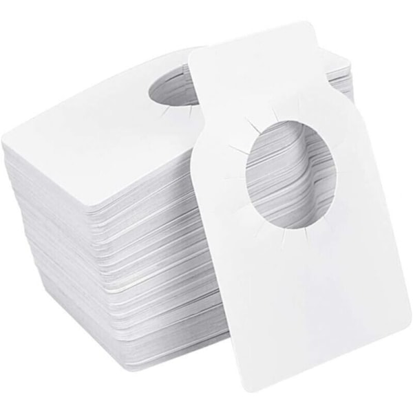 100 stk. vinkjelleretiketter gjenbrukbare Vin-vinetiketter Vin-jomfruetiketter PVC-plast Håndverksetikett for vinflaske og hvite kjellere (5,7x8,9cm)