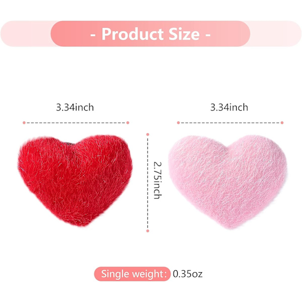 Sett med 2 håndledds-syputer med strikk - for håndarbeid eller DIY (rosa og rød)