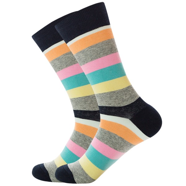Morsomme sokker for menn, fargerike og interessante mønstre, combed co