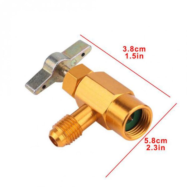 1/4 \"SAE R-134A rpm Adapter R-134 AC Fødevareventil dåsefordeler Ventilværktøj 1/2\" ACME gevind