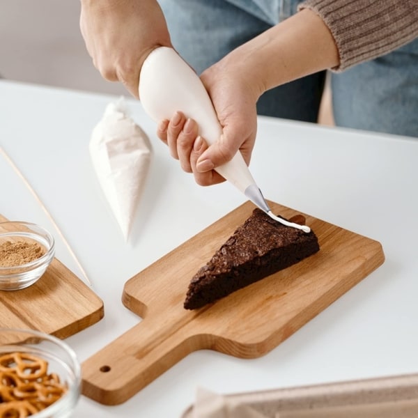 Rustfrie stål glasursprøytetips for konditorfondantverktøy (gress)