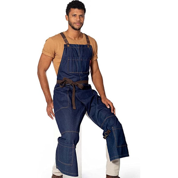 Blå Keramik Dos Kors Kors Grad i denim