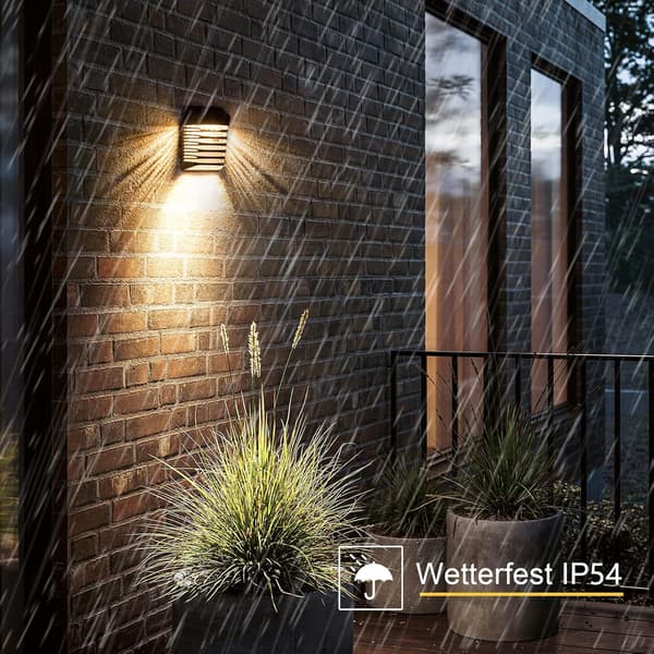 Solcellelamper utendørs - 4-pakning, solcelledrevne hagelamper, 2 moduser IP54 vanntette utendørs solcellelamper for hage, gjerde, uteplass, trapp