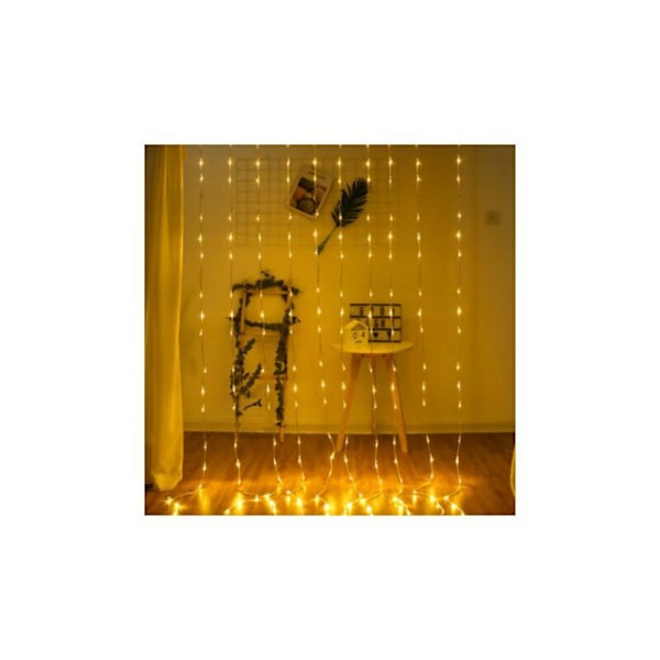 Lätta girlanger Led vattenfall vattenflödeseffekt Snöig Effektiv Fairy Curtain Sparkling Light Vattenflöde för lampdekor (3 × 2m, 240eds, kallvit)