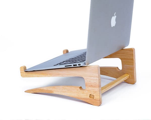 Trelaptopstativ / treavkjølingsstativ / ventilert laptopstativ (egnet for bærbare datamaskiner under 14 tommer)