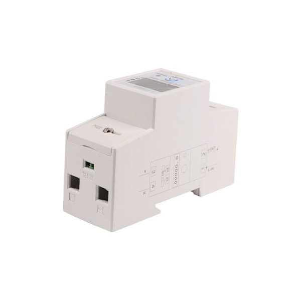 Enkeltfaset elmåler 80A MAX MODULAR, Simpel pris, LCD-display, delvis nulstilling