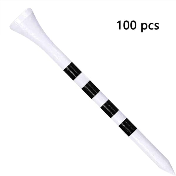 Bambus Golftee 70mm Pakke med 100, Hvit