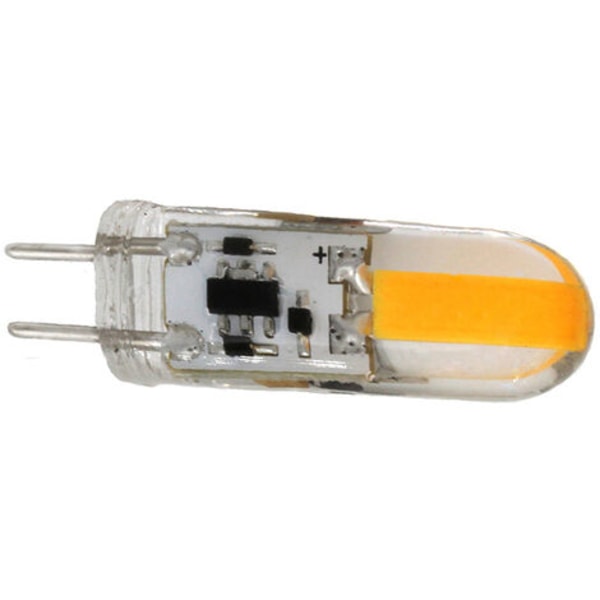 Pære GY6.35-3W Silikone -COB AC / DC12V, varm hvid - varm hvid