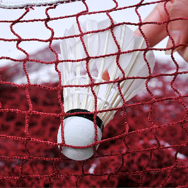 Hopfällbart badmintonnät Volleybollnät Justerbart Tennisnät 610 x 76 cm Bärbart Professionellt Träningsnät Kvadratisk Mask Standard Badmintonnät för Trädgård