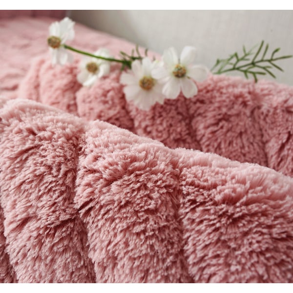 Sofaovertræk Moderne enkel plys sofasæde, varmt og tykt all-inclusive universelt sofaovertræk, tatami karnap pude(Pink, pude 45*45 (inkluderet