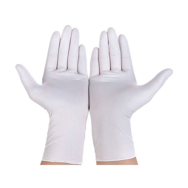 Lätt pudrade latexhandskar (100)