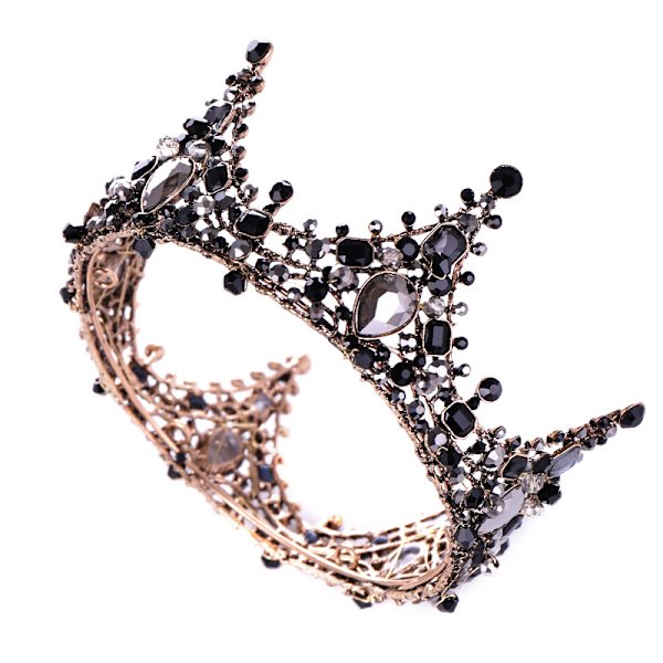 Barock tiara bröllop strass bröllopskrona