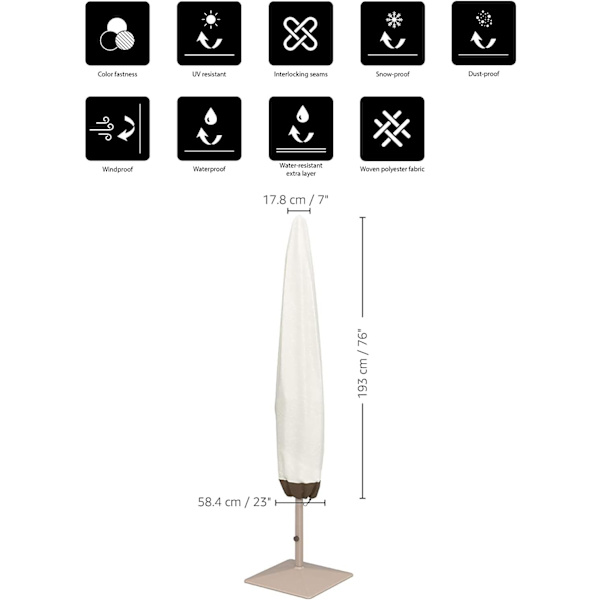 1 st paraplyskydd Längd 193cm