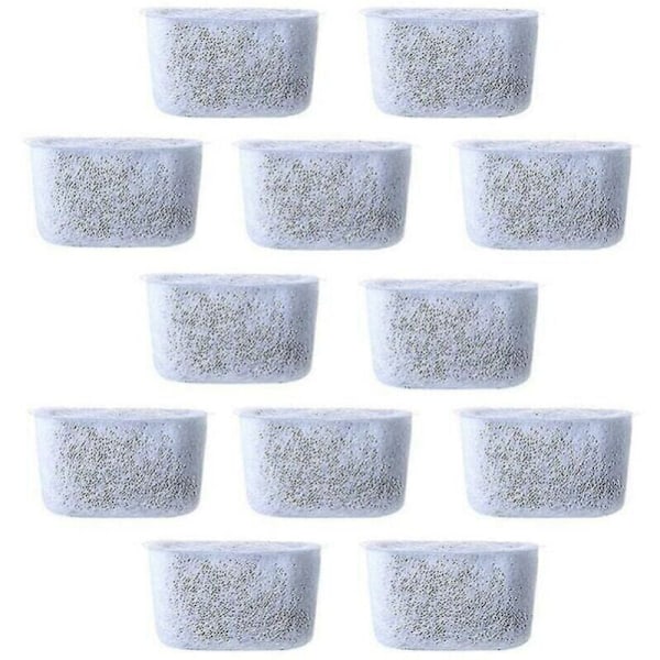 12 stk. vannfilter med erstatningskull, ikke-vevd filter for kaffemaskin